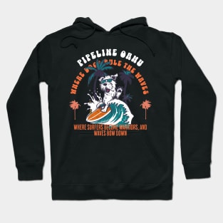 Pipeline Hawaii dog surf 8209 Hoodie